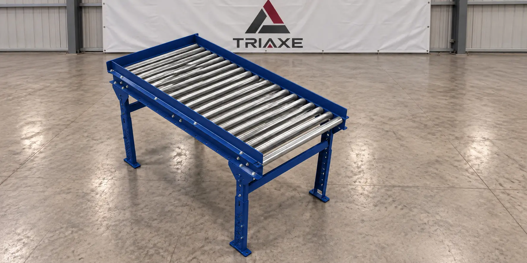 Conveyor de rodillos ancho diagonal